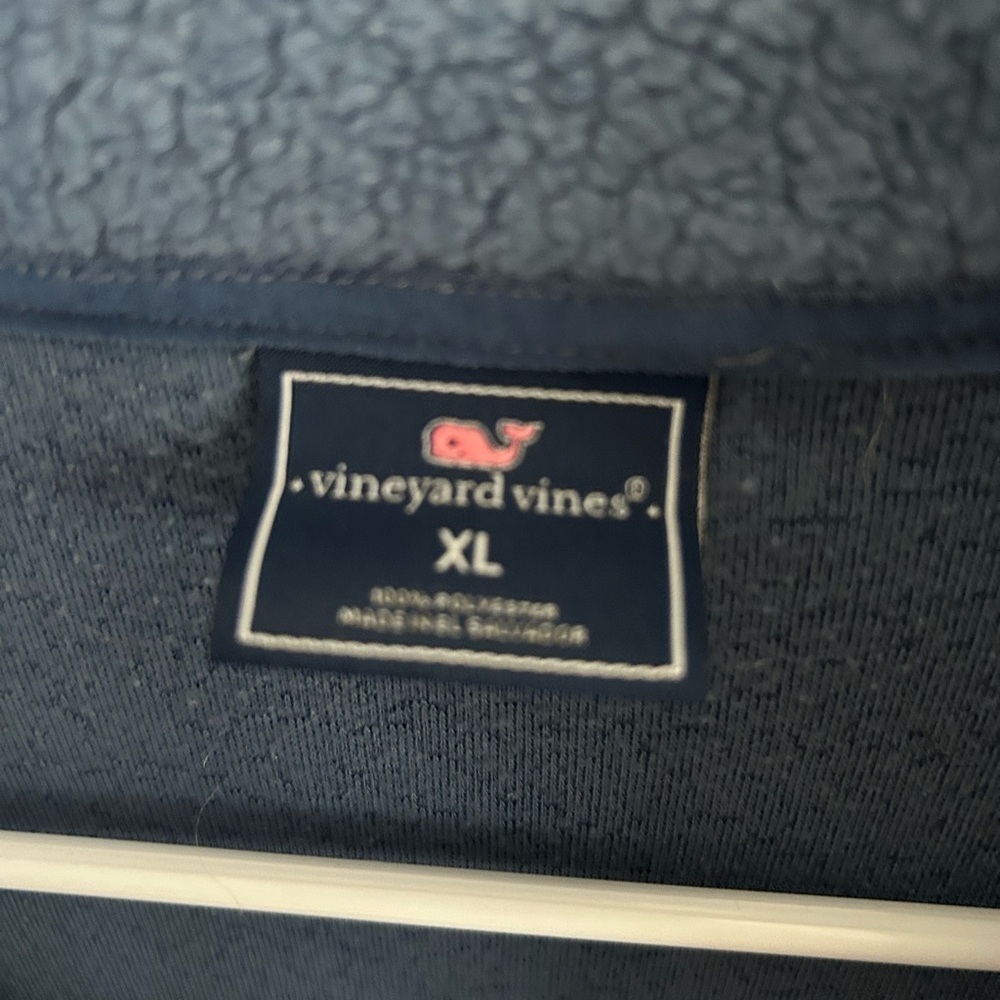 Vineyard Vines Men’s Sherpa Fleece Quarter-Zip Pullover - Picture 2 of 6